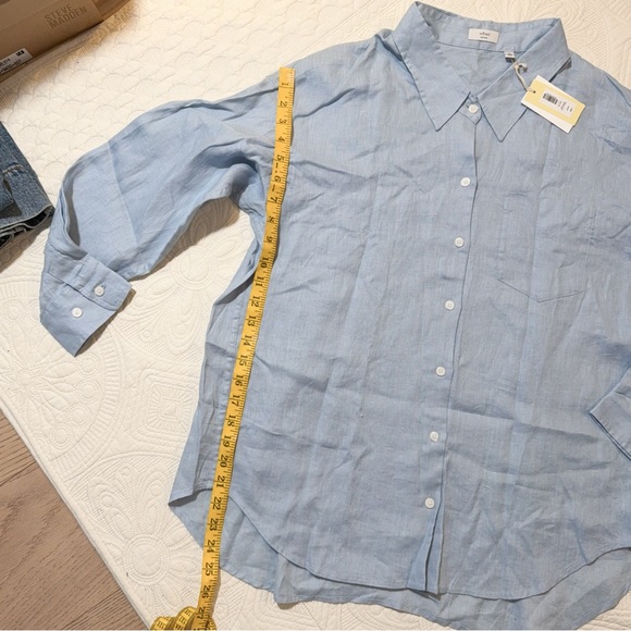 NWT Aritzia Wilfred 117241 RELAXED DEW BLUE XS - Picture 3 of 5